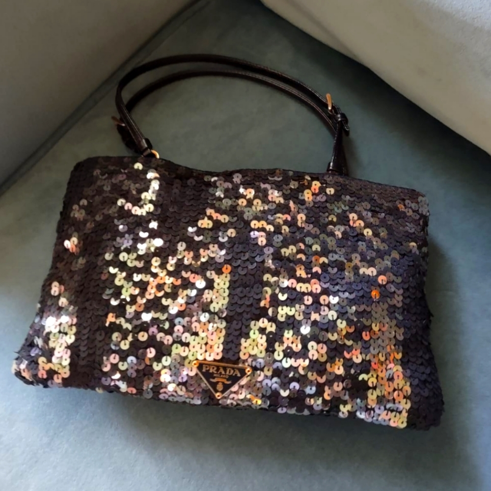 🔥🔥Sale 😍Prada Iridescent Sequence Evening Bag